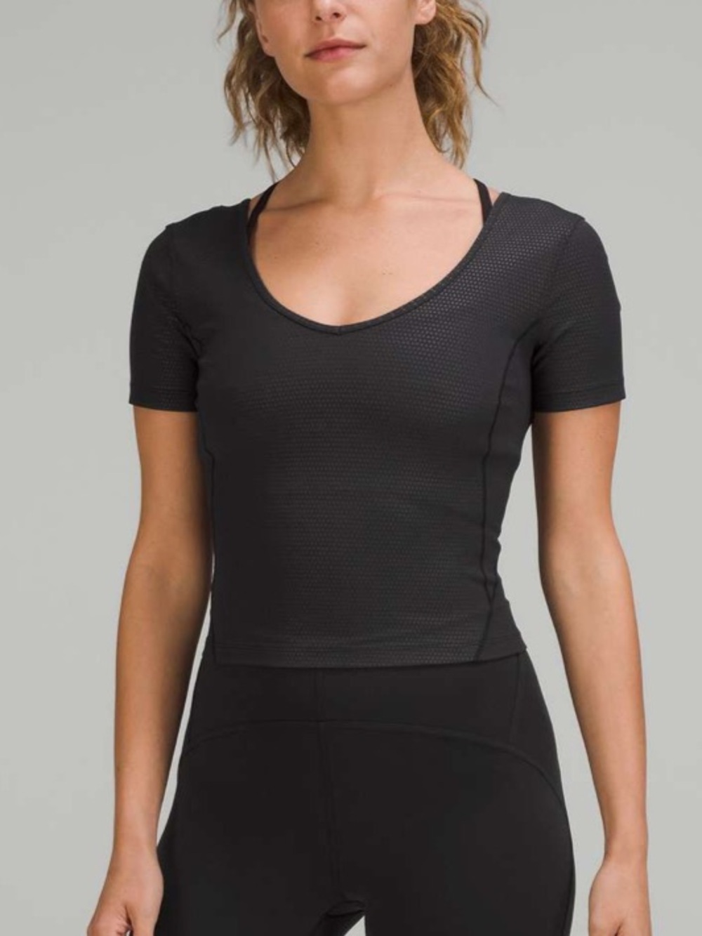 Lululemon Align T-Shirt Polka Squat Emboss Black